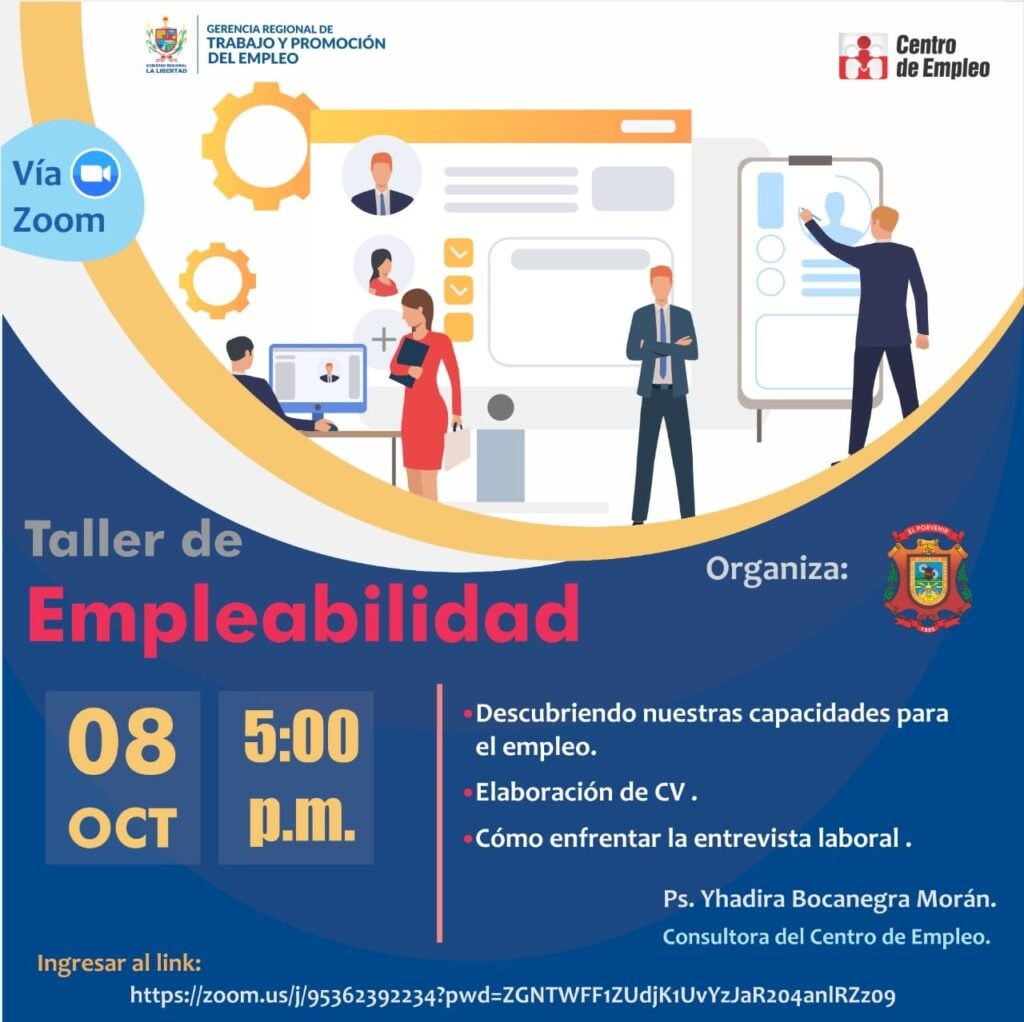 Sabes cómo encontrar trabajo Únete al taller de empleabilidad via