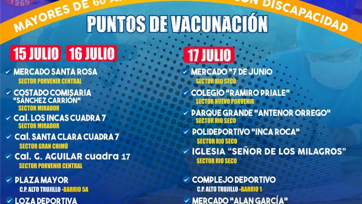 COVI-19 GESTIÓN: Vacunación gratuita contra el neumococo y la influenza.