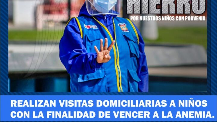 OMAPED | ANGELES DE HIERRO REALIZAN VISITAS DOMICILIARIAS A NIÑOS DEL DISTRITO CON LA FINALIDAD DE VENCER LA ANEMIA.