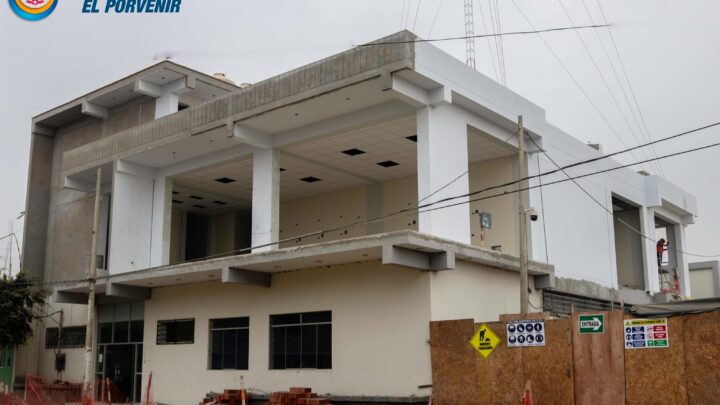 Reactivacion de Obras | Continúa la construcción de la moderna central de monitoreo y videovigilancia del Porvenir.