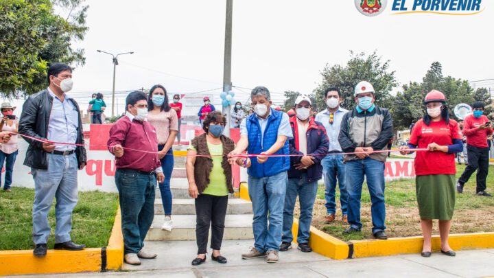 Reactivación de Obras | Remodelación del Parque Tupac Amaru, benefició con empleo a 56 personas.