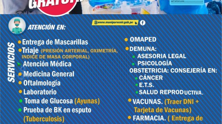 Campaña Médica Comunitaria Gratuita este jueves 17