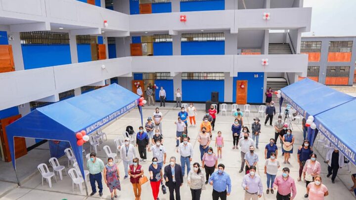 Obras | Se Inauguró el mejoramiento y ampliación de los servicios educativos del I.E. 82049 Ramón Castilla Marquesado.