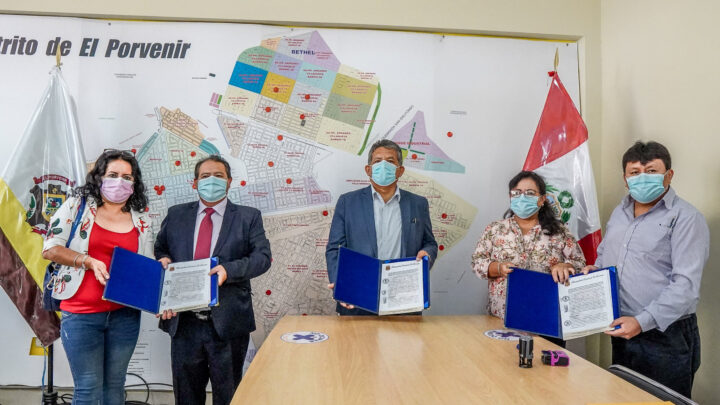 56 Aniversario El Porvenir | Convenio con la UGEL N° 01 de El Porvenir y el Instituto de Capacitación Nuevo Mundo.