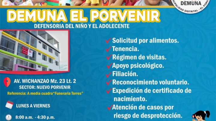 DEMUNA El Porvenir a tu servicio.