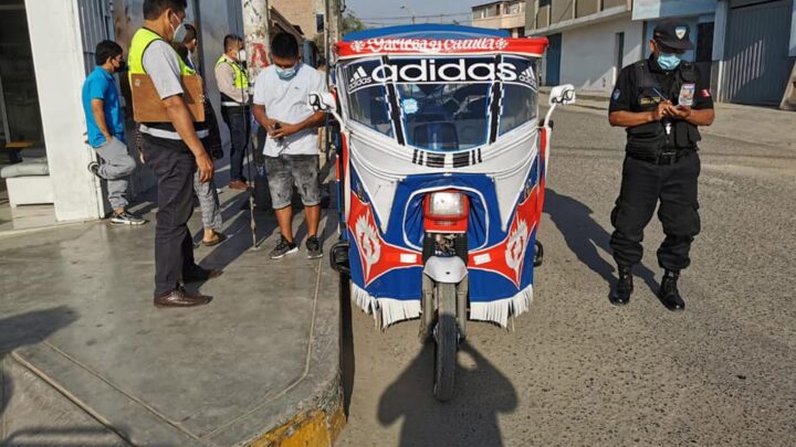 Supervisión COVI-19 | Supervisan cumplimiento de protocolos sanitarios en unidades de mototaxis para evitar propagación del COVID-19.