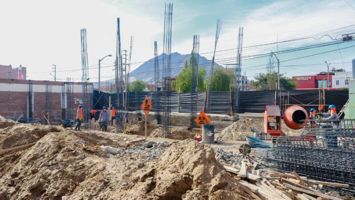 Obras | En un 13% se encuentra el avance de la moderna infraestructura de la I.E. 2170 en el Nuevo Porvenir.
