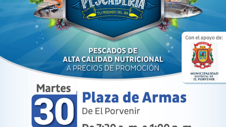 Feria Mi Pescadería | A comer pescado este martes 30 en la Plaza de Armas del sector Gran Chimú.