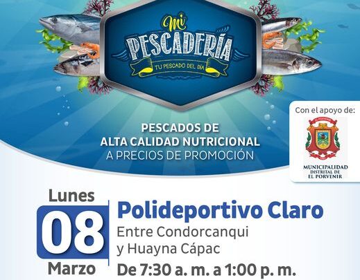 Feria Mi Pescaderia | A comer pescado ven a la feria este 05 de Marzo en el Polideportivo Claro.