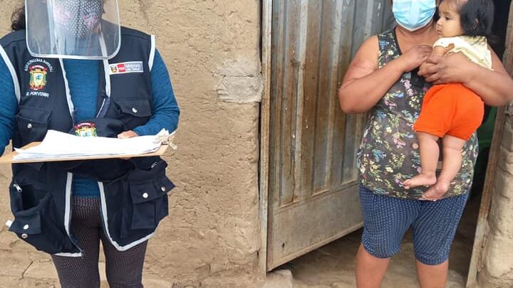 Meta 4 | Actores sociales continúan realizando las visitas domiciliarias.