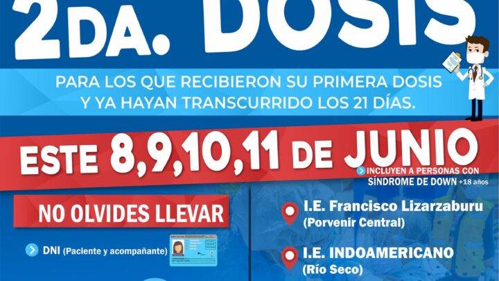 Vacunación COVID-19 | Segunda dosis de vacunación contra la COVID-19.