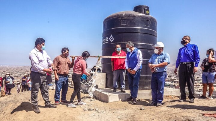 Obras | Inauguración del tanque Rotoplast de 10mil Litros, en Tupac Amaru III.