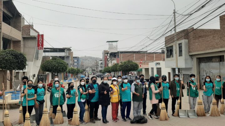 La Municipalidad de El Porvenir entrego kits de limpieza a Voluntariado Caleb.
