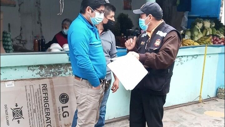 Fiscalización | Se sigue realizando las fiscalizaciones a los mercados del distrito para el cumplimiento de los protocolos de bioseguridad.
