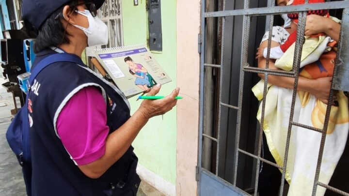 META 4 El Porvenir | Nuestros Ángeles de Hierro continúan realizando las visitas domiciliarias a los niños del distrito.