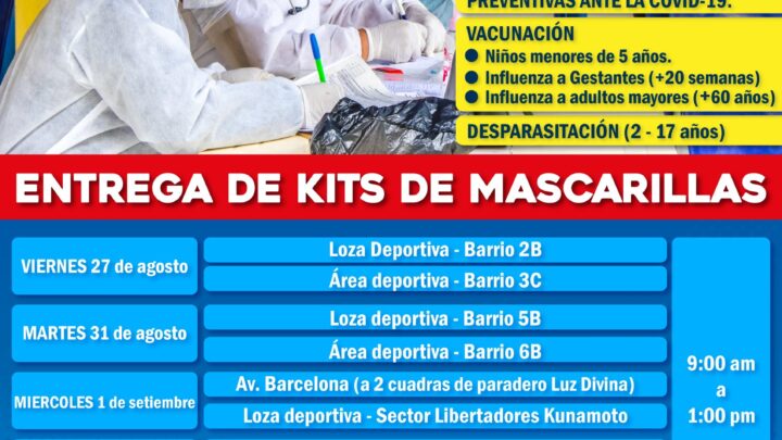 Entrega de Kits de Mascarillas.