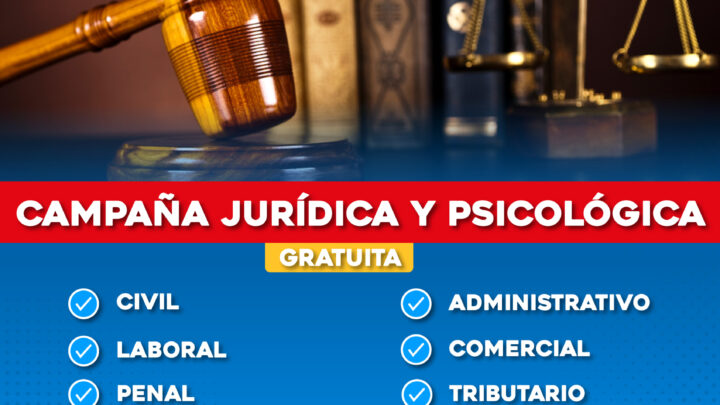 Campaña jurídica y psicológica totalmente GRATUITA.
