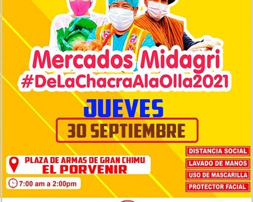Mercado Midagri de la Chacra a la Olla llega al Porvenir.