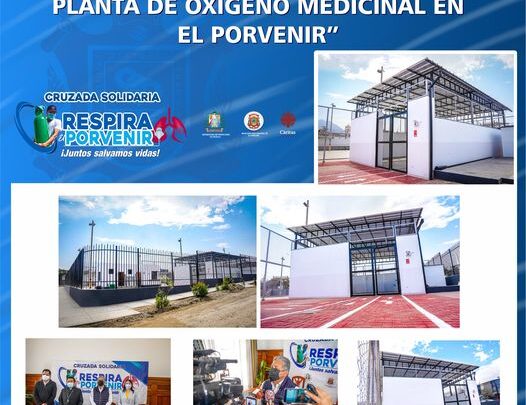 En Setiembre entra en funcionamiento planta de oxigeno medicinal en El Porvenir.