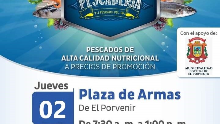 Feria Mi Pescadería | A comer pescado llega este 2 de setiembre al Porvenir.