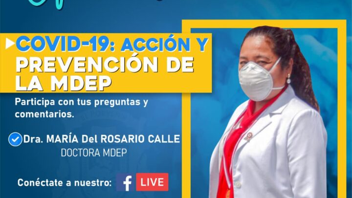 Médico en Linea | COVID-19 acción y prevención de la MDEP.