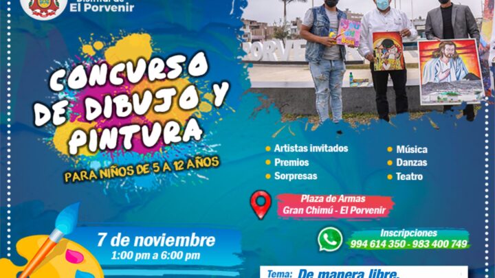 Concurso de Dibujo y Pintura este 7 de Noviembre.