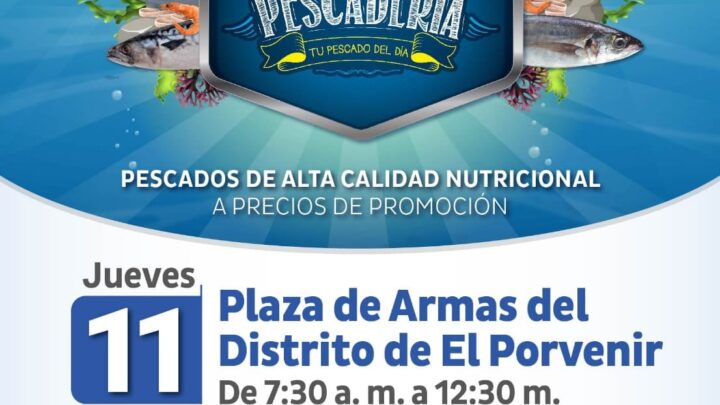 Feria Mi Pescadería | Este jueves 11 en la Plaza de Armas de El Porvenir.