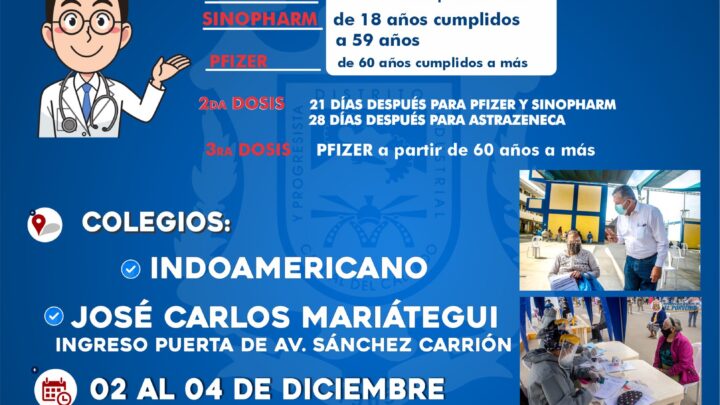 Vacunación contra El COVID-19 | Seguimos realizando la vacunación contra el COVID-19. Ven Te Esperamos!