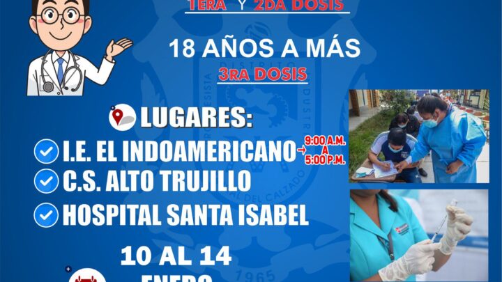 Vacunación contra el COVID-19 | RETOMAMOS LA VACUNACIÓN DE LA PRIMERA, SEGUNDA y TERCERA DOSIS