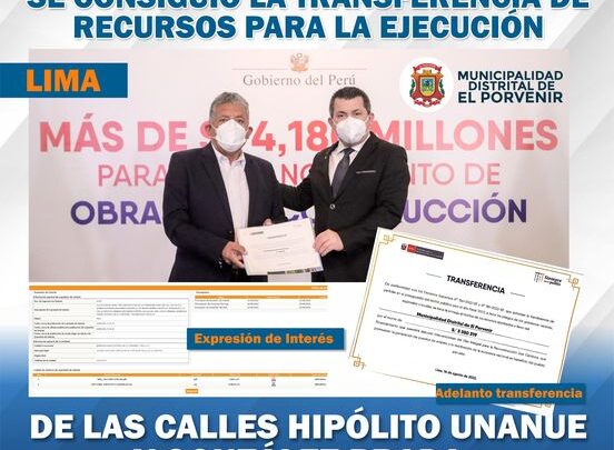 Gestión | Nuestro Alacalde consiguió la transferencia de recursos para la ejecución de obras.