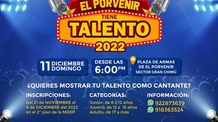 CONCURSO EL PORVENIR TIENE TALENTO-2022