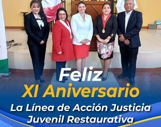FELIZ XI ANIVERSARIO JUSTICIA JUVENIL RESTAURATIVA