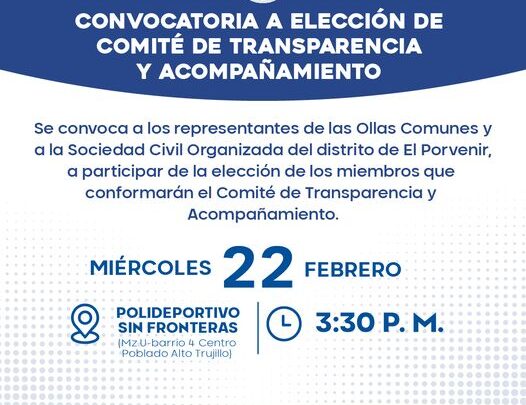 Elección de los miembros del Comité de Transparencia y Acompañamiento