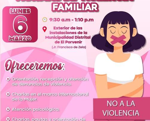 Campaña descentralizada de atención dirigida a las víctimas de violencia familiar
