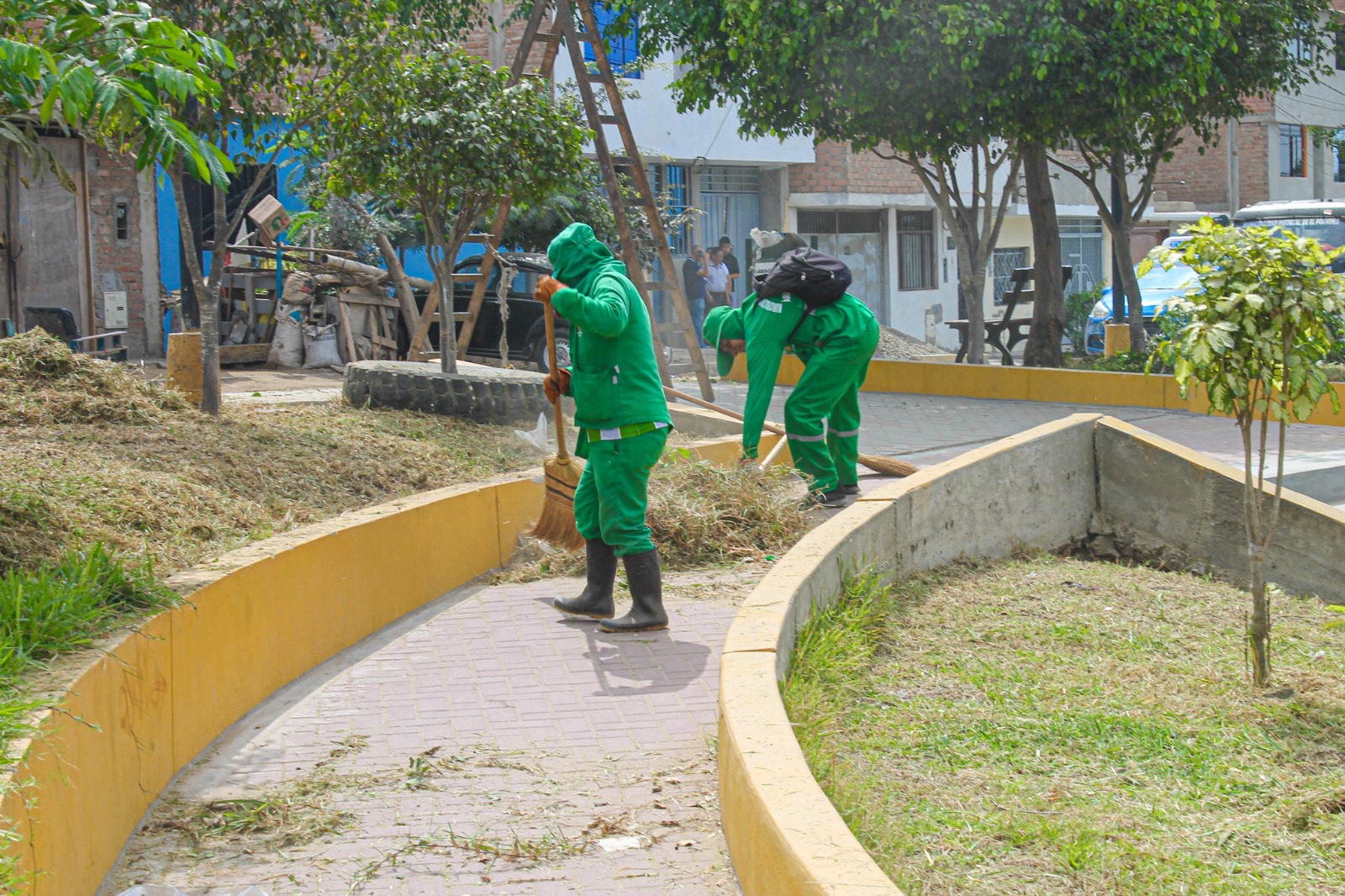 LIMPIEZA DE ÁREAS VERDES EN NUESTRO DSITRITO - Municipalidad Distrital